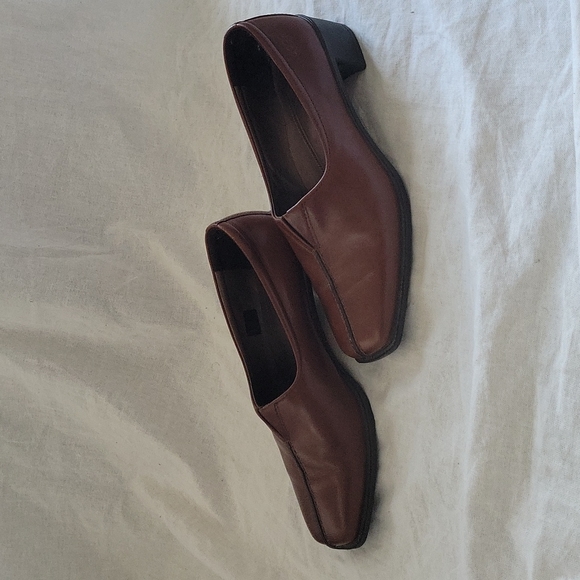 ECCO BROWN LEATHER LOAFERS size 37 - Picture 3 of 9